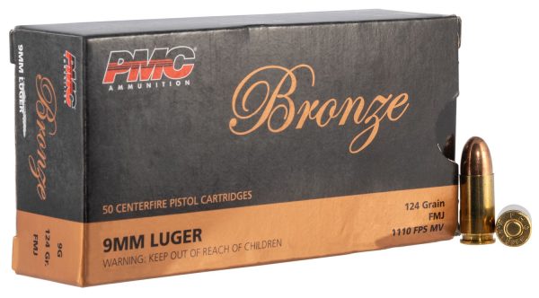PMC BRONZE 9MM 124GR FMJ HANDGUN AMMO