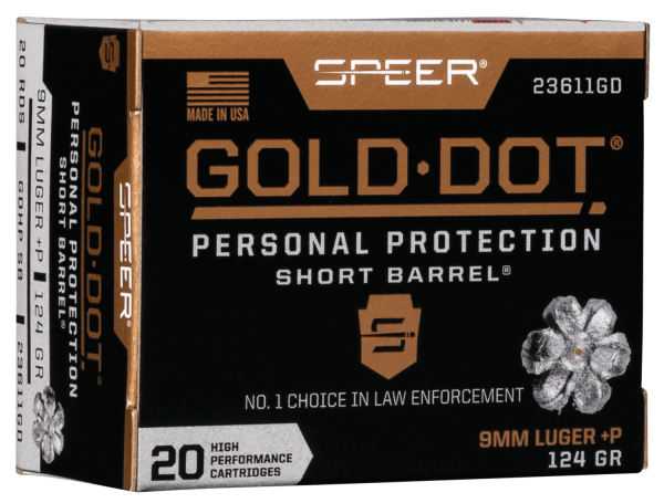 SPEER GOLD DOT HANDGUN AMMO