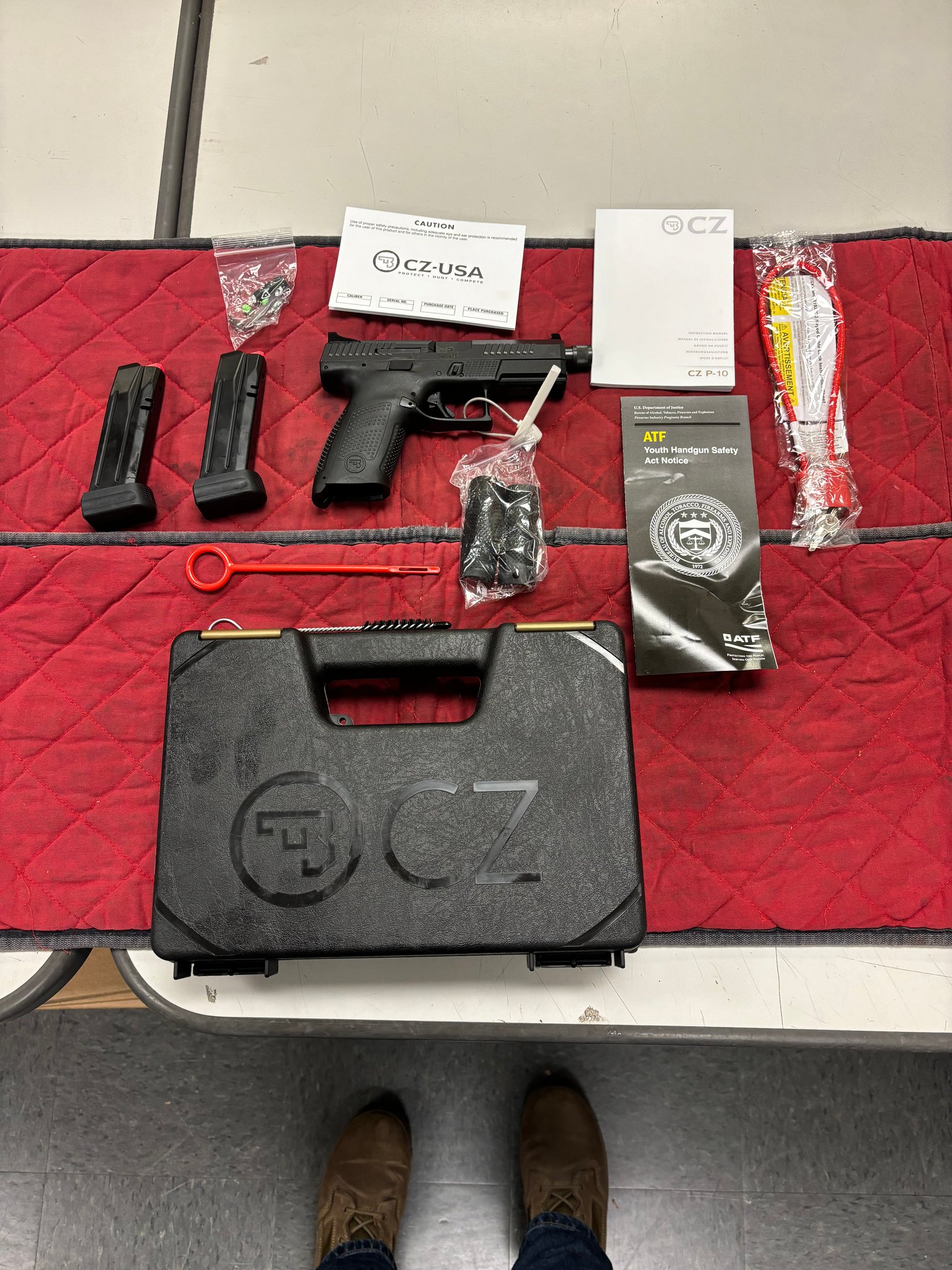 CZ P-10C TB 9MM LUGER (9x19 PARA) SEMI AUTO HANDGUNS CZ P-10C TB 9MM LUGER (9x19 PARA) SEMI AUTO HANDGUNS - HANDGUNS - Miami Shooters Supply