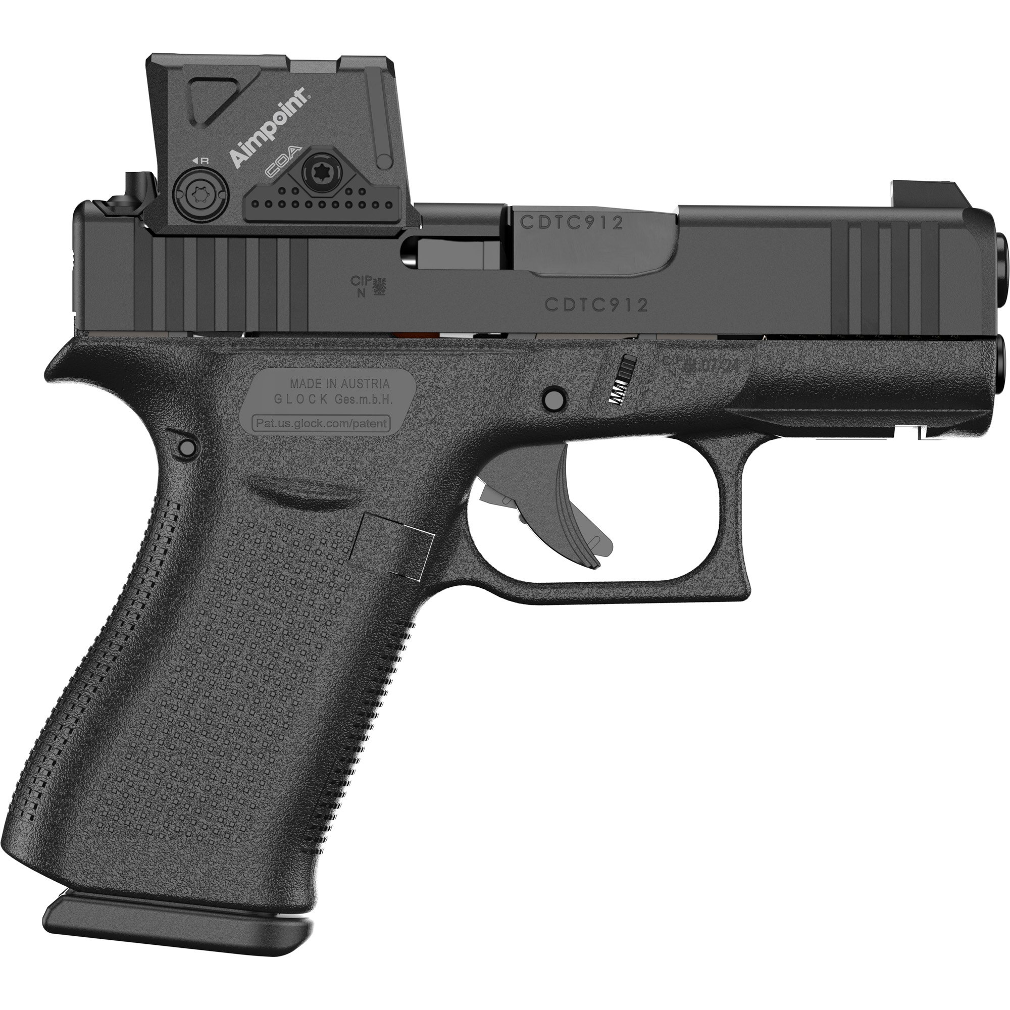 GLOCK G43X A-CUT 9MM LUGER (9x19 PARA) SEMI AUTO HANDGUNS GLOCK G43X A-CUT 9MM LUGER (9x19 PARA) SEMI AUTO HANDGUNS - HANDGUNS - Miami Shooters Supply