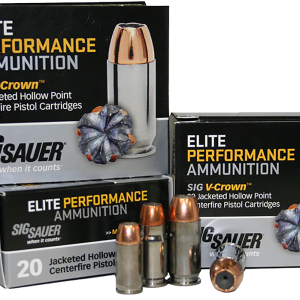 SIG SAUER ELITE V-CROWN HANDGUN AMMO