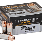 SIG SAUER MATCH ELITE COMPETITION 9MM LUGER (9X19 PARA)  HANDGUN AMMO AMMO