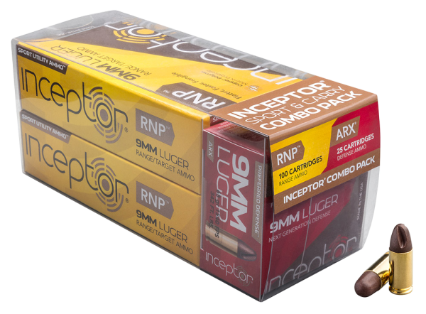 INCEPTOR SPORT & CARRY HANDGUN AMMO