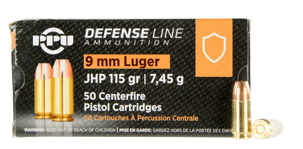 PPU DEFENSE HANDGUN AMMO