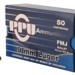 PPU HANDGUN 9MM LUGER (9X19 PARA)  HANDGUN AMMO AMMO