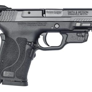 Smith and Wesson M&P9 Shield EZ with Crimson Trace Laserguard 9mm 3.6" 8-Round No Thumb Safety - HANDGUNS | Miami Shooters Supply
