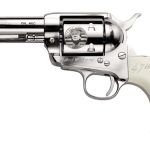 Pietta 1873 Trump Revolver .45 Colt 4.75" Barrel Nickel Plated / Ivory Grips 6-Rounds