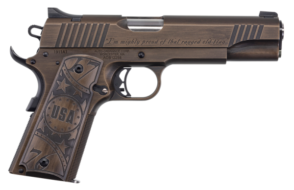 Auto-Ordnance 1911-A1 Old Glory Burnt Bronze .45 ACP 5" Barrel 7-Rounds