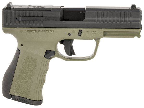 FMK Firearms G3 OD Green 9mm 4" Barrel 14-Rounds Optic Ready