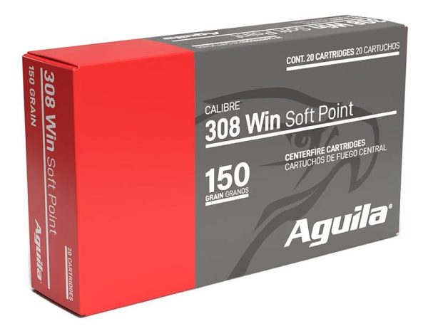 Aguila Brass .308 Win 150 Grain 20-Rounds SP