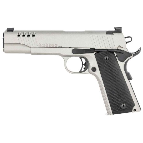 Auto Ordnance Thompson 1911-A1 45 Auto (ACP) 5in Savage Silver Cerakote Pistol - 7+1 Rounds - Image 2