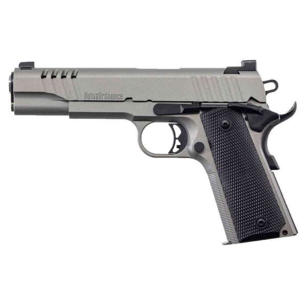 Auto Ordnance Thompson 1911-A1 45 Auto (ACP) 5in Savage Silver Cerakote Pistol - 7+1 Rounds - Image 2