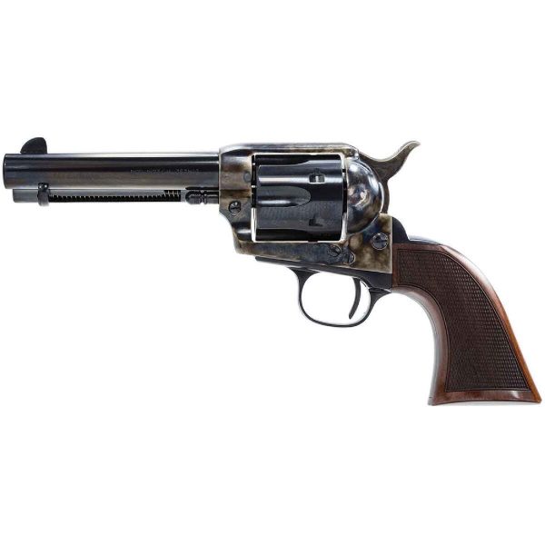 Taylor's & Company Smoke Wagon Deluxe 357 Magnum 4.75in Taylor Polished Blued / Color Case Hardened Steel Revolver - 6 Rounds - Image 2