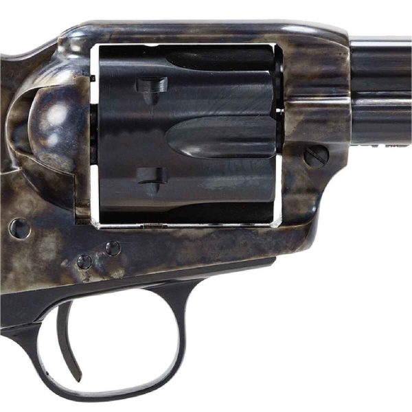 Taylor's & Company Smoke Wagon Deluxe 357 Magnum 4.75in Taylor Polished Blued / Color Case Hardened Steel Revolver - 6 Rounds - Image 3