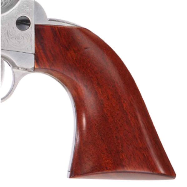 Taylor's & Company 1873 Cattleman 357 Magnum 4.75in White Floral Engraved Steel Revolver - 6 Rounds - Image 3