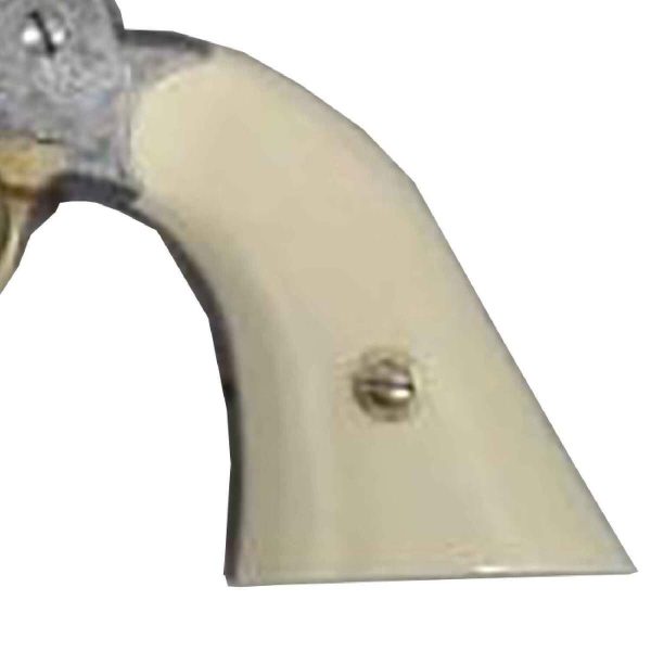Taylor's & Company 1858 Remington Conversion 45 (Long) Colt 8in Nickel-Plated Engraved Steel Revolver - 6 Rounds - Image 3