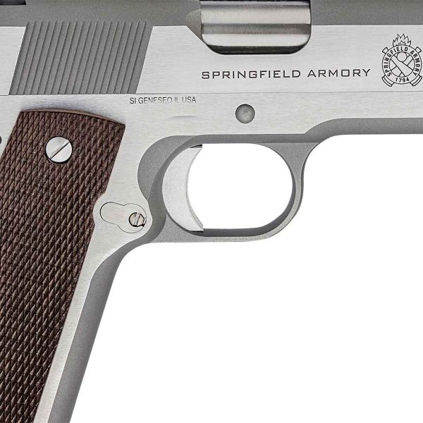 Springfield Armory 1911 Mil-Spec Defender Legacy 45 Auto (ACP) 5in Stainless Steel Pistol - 7+1 Rounds - Image 3