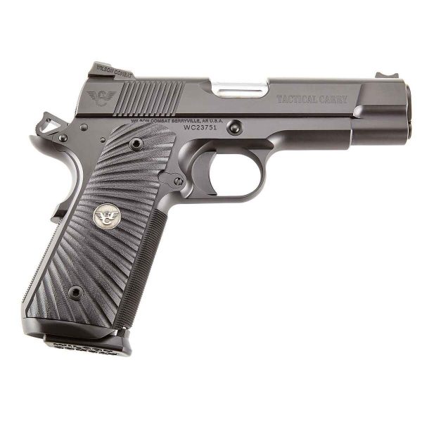 Wilson Combat 1911 Commander Tactical Carry 9mm Luger 4.25in Black Armor-Tuff Pistol - 8+1 Rounds - Image 3