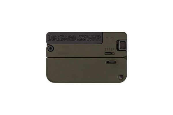 Trailblazer Firearms LifeCard OD Green .22 Mag 2.5" Barrel 1-Rounds