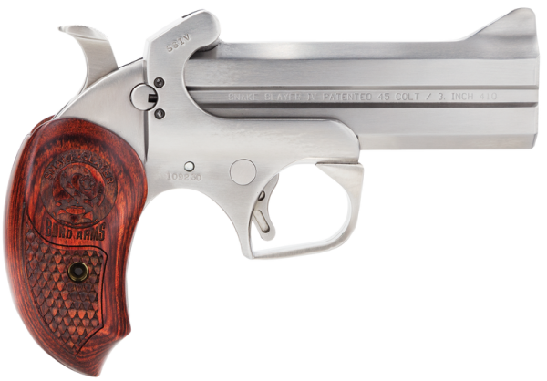 Bond Arms Snakeslayer IV Stainless .45 LC/.410 Gauge 4.25" Barrel 2-Rounds