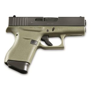 Glock 43FS Battlefield Green 9mm 3.39-inch Barrel 6-Rounds - HANDGUNS - Miami Shooters Supply