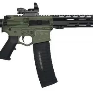 American Tactical Omni Hybrid RIA Battle Field Green 5.56 16" Barrel 60-Rounds w/ R/G Dot