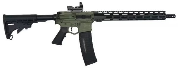 American Tactical Omni Hybrid RIA Battle Field Green 5.56 16" Barrel 60-Rounds w/ R/G Dot