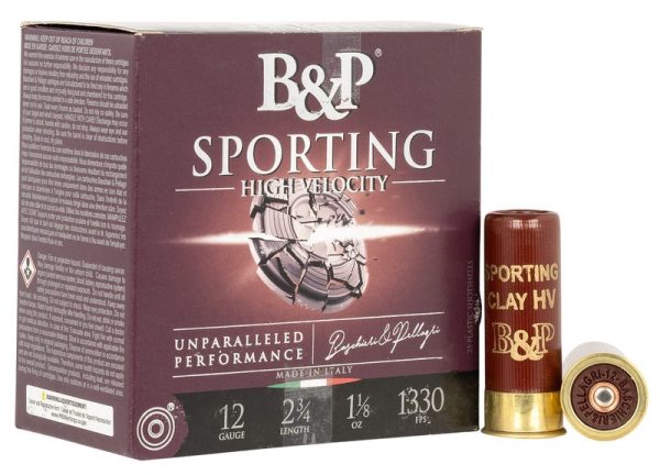 B&P Sporting 12 GA #8 Shot 1-1/8 oz 25-Rounds 2.75"