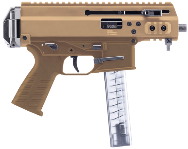 B&T APC9K PRO Coyote Tan 9mm 4.3" Barrel 30-Rounds