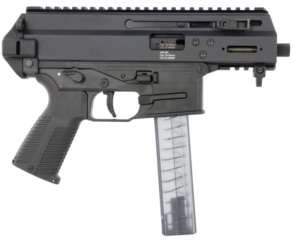 B&T APC9K Pro 9mm 4.3" Barrel 30-Rounds Telescopic Brace Adapter