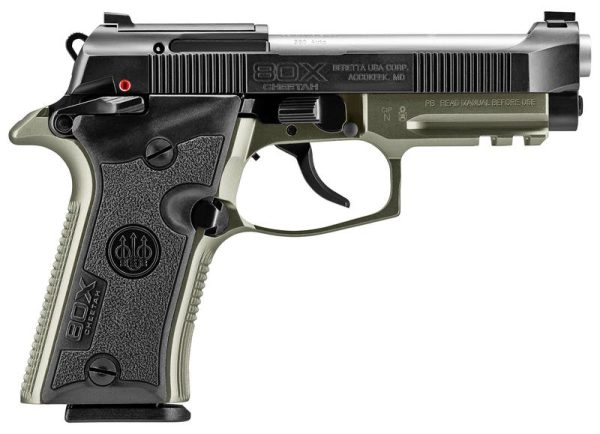 Beretta 80X Cheetah Black / OD Green .380 ACP 3.9" Barrel 13-Rounds