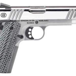 Bersa 1911 Polished Stainless .45 ACP 5" Barrel 8-Rounds Night Sights