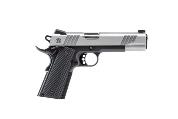 Bersa 1911 Stainless / Black .45 ACP 5" Barrel 8-Rounds w/ VZ Grips