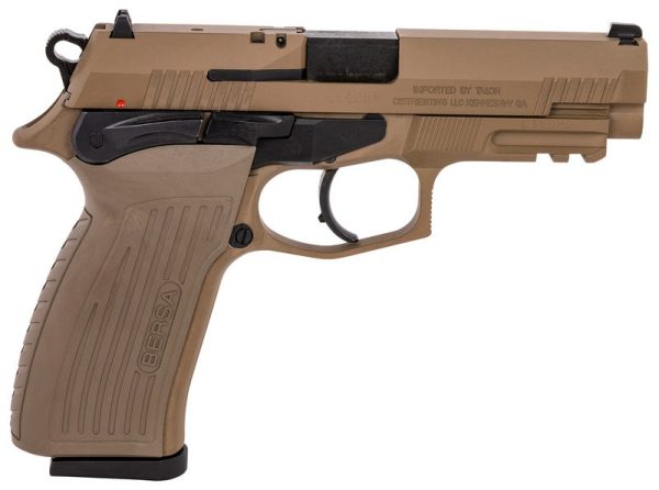 Bersa TPR9 Pistol Flat Dark Earth 9mm 4.25" Barrel 17-Rounds DA/SA