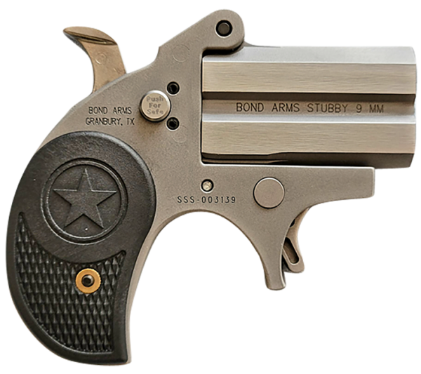 Bond Arms Stubby Stainless 9mm 2.2" Barrel 2-Rounds