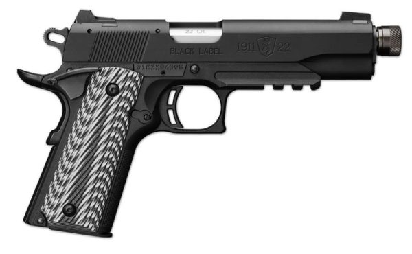 Browning 1911-22 Black Label .22 LR 4.8" Barrel 10-Rounds Suppressor Ready