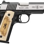 Browning 1911-380 Black Label Medallion Compact Maple / Black .380 ACP 3.6" Barrel 8-Rounds