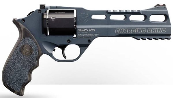 Chiappa Firearms Charging Rhino 60D Gen II Slate Grey 9mm 6" Barrel 6-Rounds