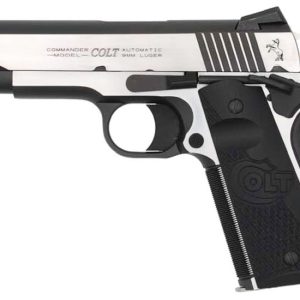 Colt Firearms Combat Elite 1911 Commander Stainless/Black 9mm 4.25" Barrel 9-Rounds