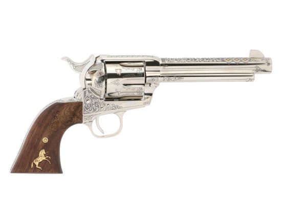 Colt Firearms Single Action Army Nimschke Engraver's Edition Stainless / Gold .45 Colt 5.5" Barrel 6-Rounds