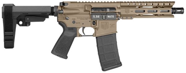 Diamondback Carbon DB15 Pistol Flat Dark Earth 5.56 7" Barrel 30-Rounds w/ SBA3 Brace