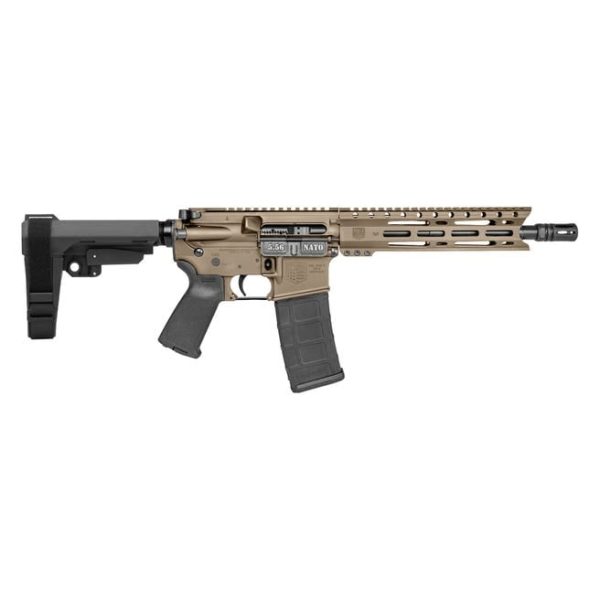 Diamondback Carbon DB15 Pistol Flat Dark Earth 5.56 10" Barrel 30-Rounds w/ SBA3