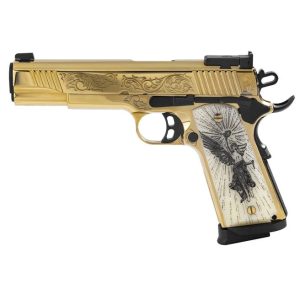 EAA Corp Girsan MC1911 Gold Filigree .38 Super 5" Barrel 9-Rounds