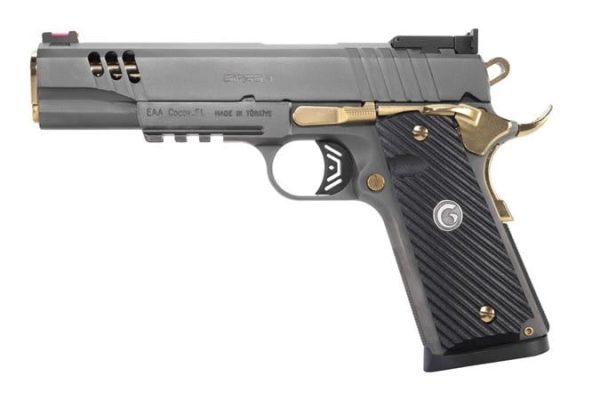 EAA Corp Girsan MC1911 Negotiator Titanium Nitride .45 ACP 5" Barrel 8-Rounds