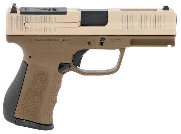 FMK Firearms Elite Pro Sand / Flat Dark Earth 9mm 4" Barrel 14-Rounds Optics Ready
