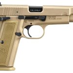 FN High Power Flat Dark Earth 9mm 4.7" Barrel 10-Rounds with Zippered Ballistic Range Bag