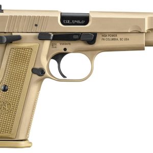 FN High Power Flat Dark Earth 9mm 4.7" Barrel 10-Rounds with Zippered Ballistic Range Bag