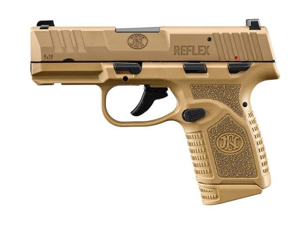 FN Reflex Flat Dark Earth 9mm 3.3" Barrel 10-Rounds w/ Manual Safety