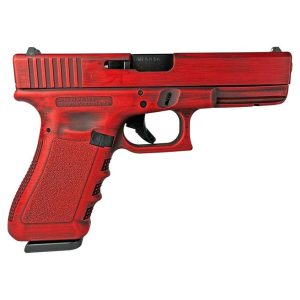 Glock 17 Gen3 Custom "Destressed Red" 9mm 4.49" Barrel 17-Rounds