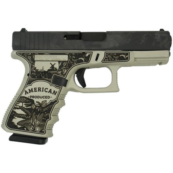Glock 19 Gen 3 "American Made-Farm" Grey 9mm 4.02" Barrel 15-Rounds